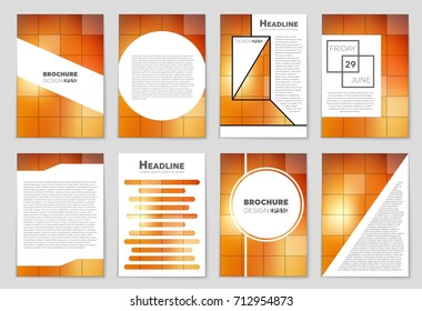 Abstract vector layout background set. For art template design, list, front page, mockup brochure theme style, banner, idea, cover, booklet, print, flyer, book, blank, card, ad, sign, sheet, a4.