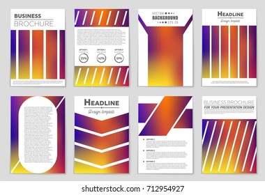 Abstract vector layout background set. For art template design, list, front page, mockup brochure theme style, banner, idea, cover, booklet, print, flyer, book, blank, card, ad, sign, sheet,, a4.