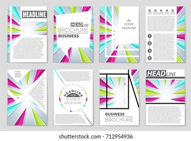 Abstract vector layout background set. For art template design, list, front page, mockup brochure theme style, banner, idea, cover, booklet, print, flyer, book, blank, card, ad, sign, sheet, a4.