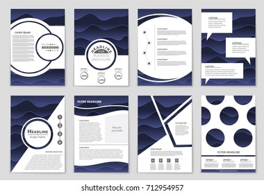 Abstract vector layout background set. For art template design, list, front page, mockup brochure theme style, banner, idea, cover, booklet, print, flyer, book, blank, card, ad, sign, sheet, a4.