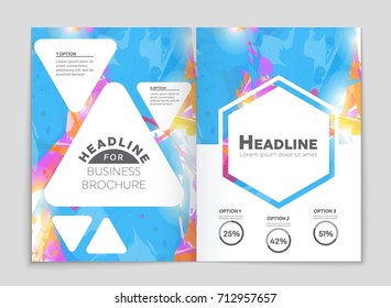 Abstract vector layout background set. For art template design, list, front page, mockup brochure theme style, banner, idea, cover, booklet, print, flyer, book, blank, card, ad, sign, sheet, a4