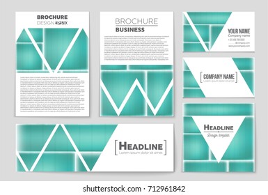 Abstract vector layout background set. For art template design, list, front page, mockup brochure theme style, banner, idea, cover, booklet, print, flyer, book, blank, card, ad, sign, sheet, a4