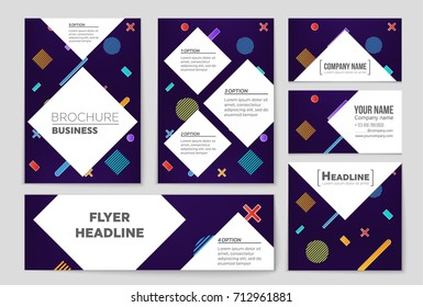 Abstract vector layout background set. For art template design, list, front page, mockup brochure theme style, banner, idea, cover, booklet, print, flyer, book, blank, card, ad, sign, sheet, a4.