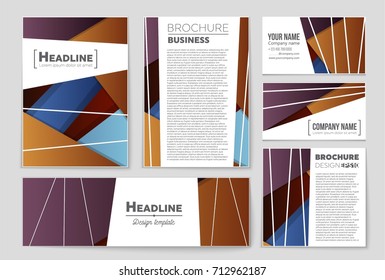 Abstract vector layout background set. For art template design, list, front page, mockup brochure theme style, banner, idea, cover, booklet, print, flyer, book, blank, card, ad, sign, sheet,, a4.