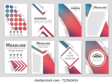 Abstract vector layout background set. For art template design, list, front page, mockup brochure theme style, banner, idea, cover, booklet, print, flyer, book, blank, card, ad, sign, sheet, a4.