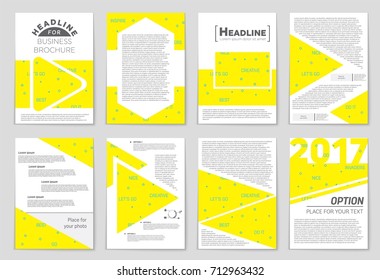 Abstract vector layout background set. For art template design, list, front page, mockup brochure theme style, banner, idea, cover, booklet, print, flyer, book, blank, card, ad, sign, sheet, a4
