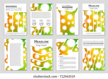 Abstract vector layout background set. For art template design, list, front page, mockup brochure theme style, banner, idea, cover, booklet, print, flyer, book, blank, card, ad, sign, sheet, a4.