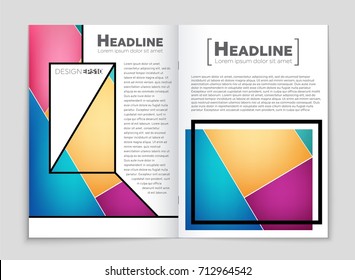 Abstract vector layout background set. For art template design, list, front page, mockup brochure theme style, banner, idea, cover, booklet, print, flyer, book, blank, card, ad, sign, sheet, a4