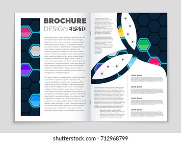 Abstract vector layout background set. For art template design, list, front page, mockup brochure theme style, banner, idea, cover, booklet, print, flyer, book, blank, card, ad, sign, sheet, a4.