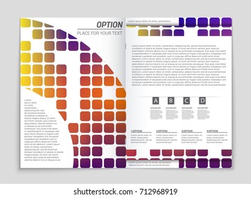 Abstract vector layout background set. For art template design, list, front page, mockup brochure theme style, banner, idea, cover, booklet, print, flyer, book, blank, card, ad, sign, sheet, a4.