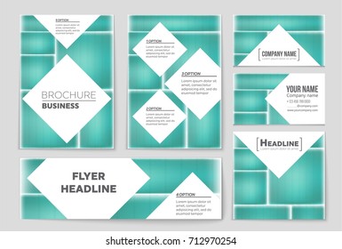 Abstract vector layout background set. For art template design, list, front page, mockup brochure theme style, banner, idea, cover, booklet, print, flyer, book, blank, card, ad, sign, sheet, a4