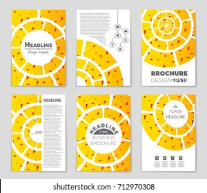 Abstract vector layout background set. For art template design, list, front page, mockup brochure theme style, banner, idea, cover, booklet, print, flyer, book, blank, card, ad, sign, sheet, a4