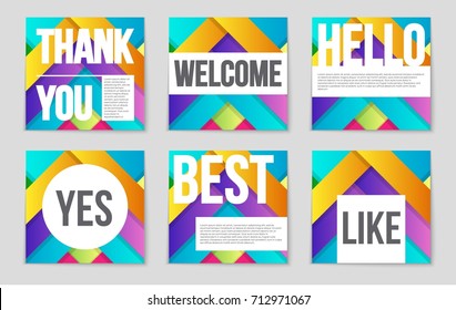 Abstract vector layout background set. For art template design, list, front page, mockup brochure theme style, banner, idea, cover, booklet, print, flyer, book, blank, card, ad, sign, sheet,, a4.