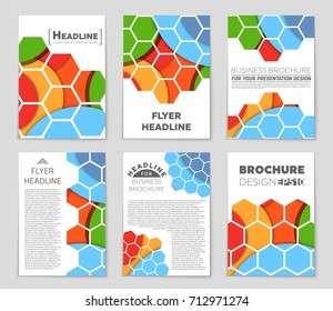 Abstract vector layout background set. For art template design, list, front page, mockup brochure theme style, banner, idea, cover, booklet, print, flyer, book, blank, card, ad, sign, sheet,, a4.
