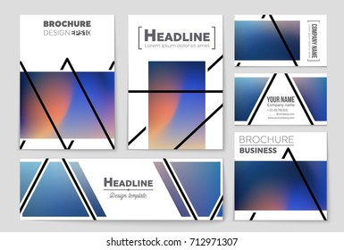 Abstract vector layout background set. For art template design, list, front page, mockup brochure theme style, banner, idea, cover, booklet, print, flyer, book, blank, card, ad, sign, sheet,, a4.