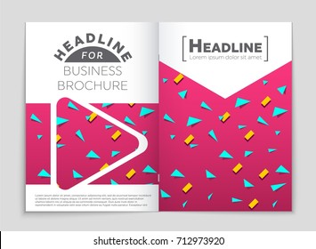 Abstract vector layout background set. For art template design, list, front page, mockup brochure theme style, banner, idea, cover, booklet, print, flyer, book, blank, card, ad, sign, sheet, a4