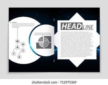 Abstract vector layout background set. For art template design, list, front page, mockup brochure theme style, banner, idea, cover, booklet, print, flyer, book, blank, card, ad, sign, sheet, a4