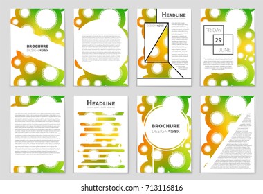 Abstract vector layout background set. For art template design, list, front page, mockup brochure theme style, banner, idea, cover, booklet, print, flyer, book, blank, card, ad, sign, sheet, a4.