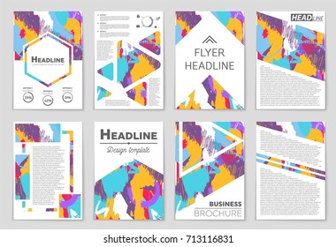 Abstract vector layout background set. For art template design, list, front page, mockup brochure theme style, banner, idea, cover, booklet, print, flyer, book, blank, card, ad, sign, sheet, a4
