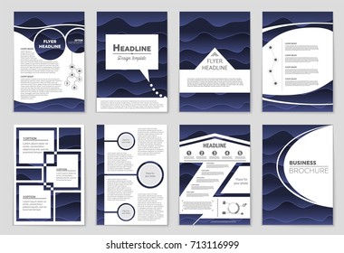 Abstract vector layout background set. For art template design, list, front page, mockup brochure theme style, banner, idea, cover, booklet, print, flyer, book, blank, card, ad, sign, sheet, a4.