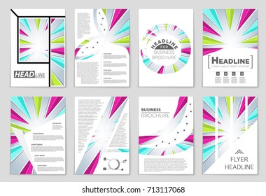 Abstract vector layout background set. For art template design, list, front page, mockup brochure theme style, banner, idea, cover, booklet, print, flyer, book, blank, card, ad, sign, sheet, a4.