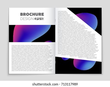 Abstract vector layout background set. For art template design, list, front page, mockup brochure theme style, banner, idea, cover, booklet, print, flyer, book, blank, card, ad, sign, sheet, a4