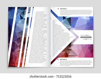 Abstract vector layout background set. For art template design, list, front page, mockup brochure theme style, banner, idea, cover, booklet, print, flyer, book, blank, card, ad, sign, sheet, a4