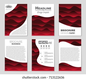 Abstract vector layout background set. For art template design, list, front page, mockup brochure theme style, banner, idea, cover, booklet, print, flyer, book, blank, card, ad, sign, sheet, a4.