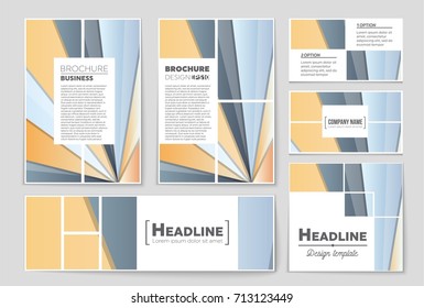 Abstract vector layout background set. For art template design, list, front page, mockup brochure theme style, banner, idea, cover, booklet, print, flyer, book, blank, card, ad, sign, sheet,, a4.