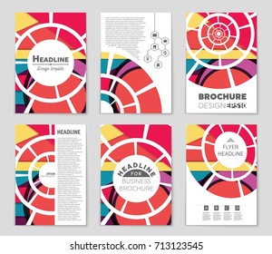 Abstract vector layout background set. For art template design, list, front page, mockup brochure theme style, banner, idea, cover, booklet, print, flyer, book, blank, card, ad, sign, sheet,, a4.