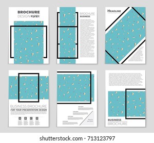 Abstract vector layout background set. For art template design, list, front page, mockup brochure theme style, banner, idea, cover, booklet, print, flyer, book, blank, card, ad, sign, sheet, a4