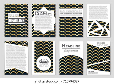 Abstract vector layout background set. For art template design, list, front page, mockup brochure theme style, banner, idea, cover, booklet, print, flyer, book, blank, card, ad, sign, sheet, a4.