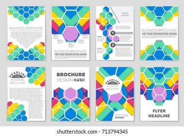 Abstract vector layout background set. For art template design, list, front page, mockup brochure theme style, banner, idea, cover, booklet, print, flyer, book, blank, card, ad, sign, sheet,, a4.