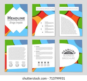 Abstract vector layout background set. For art template design, list, front page, mockup brochure theme style, banner, idea, cover, booklet, print, flyer, book, blank, card, ad, sign, sheet,, a4.