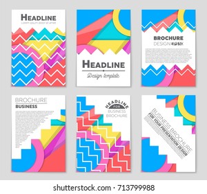 Abstract vector layout background set. For art template design, list, front page, mockup brochure theme style, banner, idea, cover, booklet, print, flyer, book, blank, card, ad, sign, sheet,, a4.