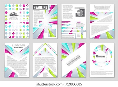 Abstract vector layout background set. For art template design, list, front page, mockup brochure theme style, banner, idea, cover, booklet, print, flyer, book, blank, card, ad, sign, sheet, a4.