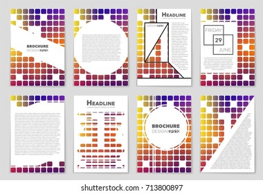 Abstract vector layout background set. For art template design, list, front page, mockup brochure theme style, banner, idea, cover, booklet, print, flyer, book, blank, card, ad, sign, sheet, a4.