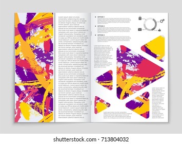 Abstract vector layout background set. For art template design, list, front page, mockup brochure theme style, banner, idea, cover, booklet, print, flyer, book, blank, card, ad, sign, sheet, a4