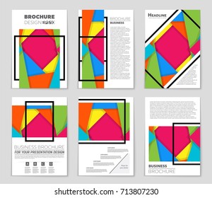 Abstract vector layout background set. For art template design, list, front page, mockup brochure theme style, banner, idea, cover, booklet, print, flyer, book, blank, card, ad, sign, sheet,, a4.