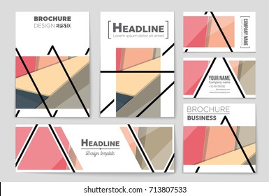 Abstract vector layout background set. For art template design, list, front page, mockup brochure theme style, banner, idea, cover, booklet, print, flyer, book, blank, card, ad, sign, sheet,, a4.