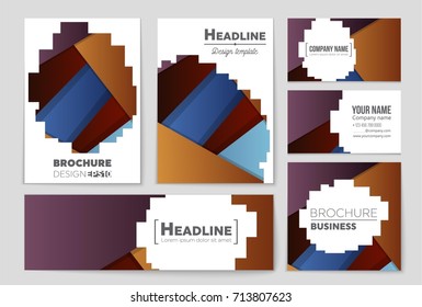 Abstract vector layout background set. For art template design, list, front page, mockup brochure theme style, banner, idea, cover, booklet, print, flyer, book, blank, card, ad, sign, sheet,, a4.