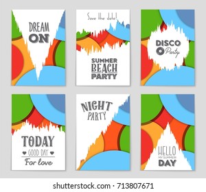 Abstract vector layout background set. For art template design, list, front page, mockup brochure theme style, banner, idea, cover, booklet, print, flyer, book, blank, card, ad, sign, sheet,, a4.