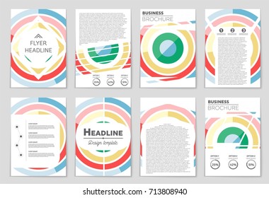 Abstract vector layout background set. For art template design, list, front page, mockup brochure theme style, banner, idea, cover, booklet, print, flyer, book, blank, card, ad, sign, sheet, a4.