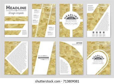 Abstract vector layout background set. For art template design, list, front page, mockup brochure theme style, banner, idea, cover, booklet, print, flyer, book, blank, card, ad, sign, sheet, a4