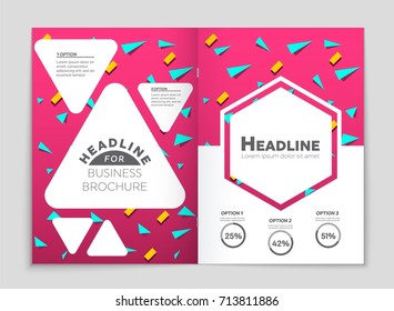 Abstract vector layout background set. For art template design, list, front page, mockup brochure theme style, banner, idea, cover, booklet, print, flyer, book, blank, card, ad, sign, sheet, a4