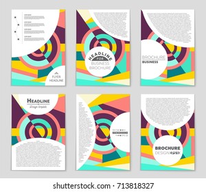 Abstract vector layout background set. For art template design, list, front page, mockup brochure theme style, banner, idea, cover, booklet, print, flyer, book, blank, card, ad, sign, sheet, a4