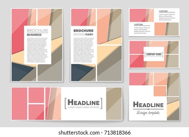 Abstract vector layout background set. For art template design, list, front page, mockup brochure theme style, banner, idea, cover, booklet, print, flyer, book, blank, card, ad, sign, sheet,, a4.
