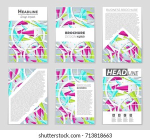 Abstract vector layout background set. For art template design, list, front page, mockup brochure theme style, banner, idea, cover, booklet, print, flyer, book, blank, card, ad, sign, sheet, a4.