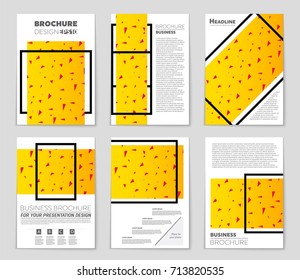 Abstract vector layout background set. For art template design, list, front page, mockup brochure theme style, banner, idea, cover, booklet, print, flyer, book, blank, card, ad, sign, sheet, a4