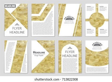 Abstract vector layout background set. For art template design, list, front page, mockup brochure theme style, banner, idea, cover, booklet, print, flyer, book, blank, card, ad, sign, sheet, a4